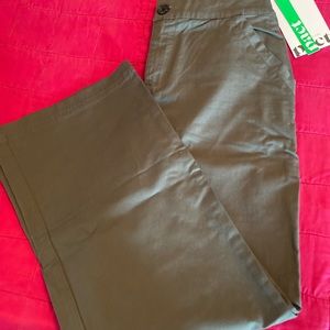 Pact sustainable cotton crop pants.